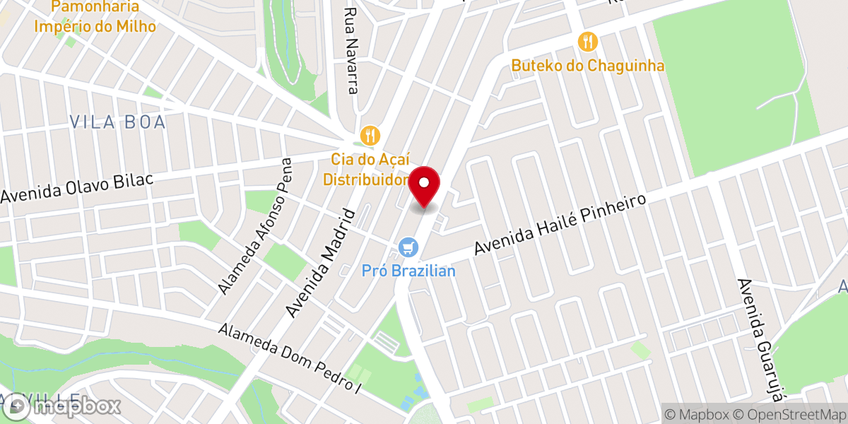 Map showing location of Igreja Batista de Goiânia - IBG