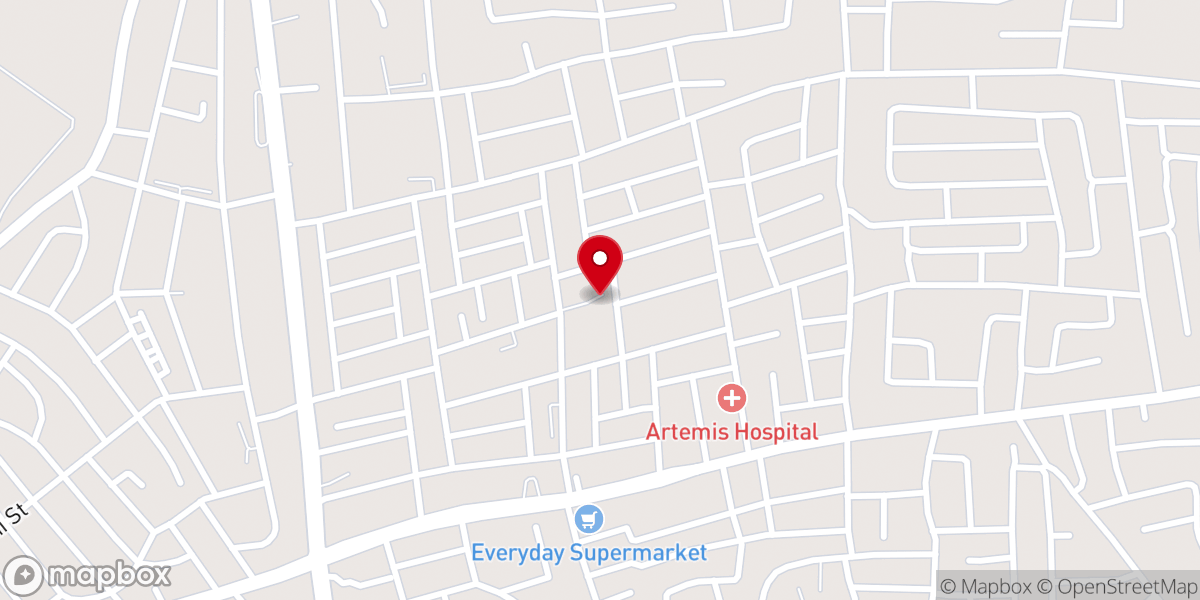 Map showing location of St. Andrews Anglican Church Aladinma