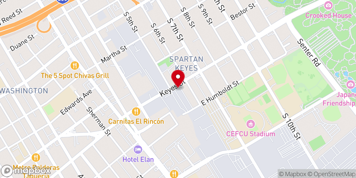 Map showing location of Ministerios el Reino de Dios