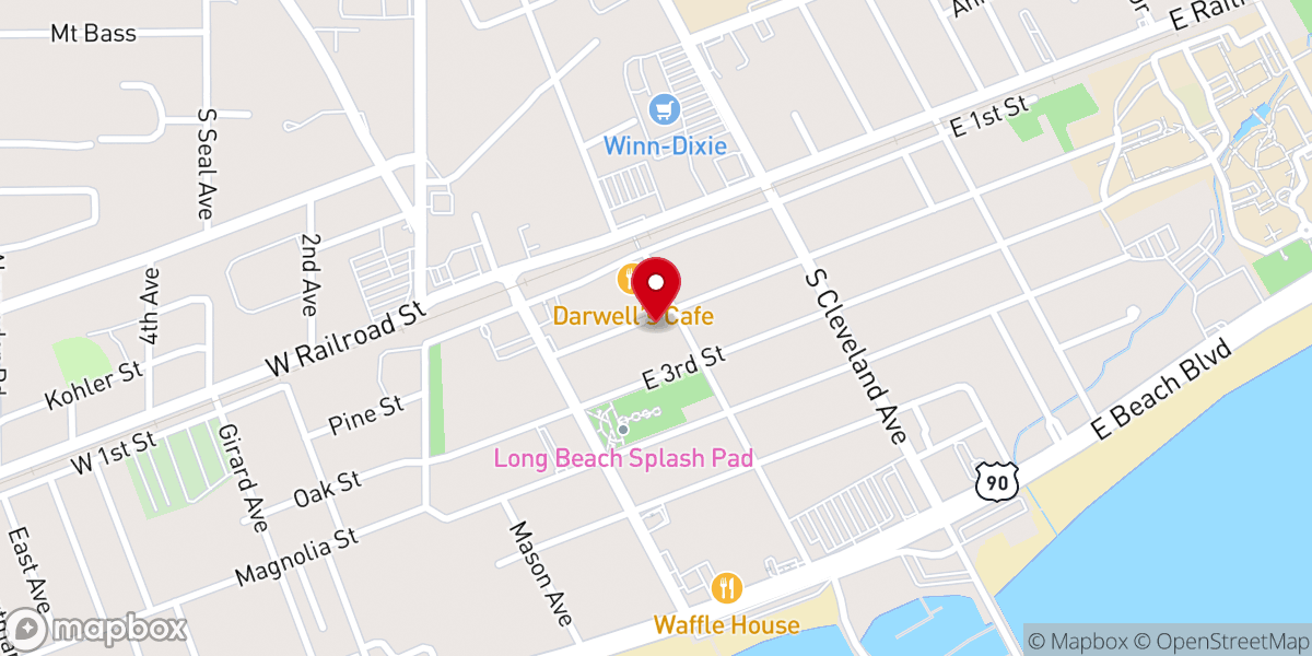 Map showing location of Hope City Church