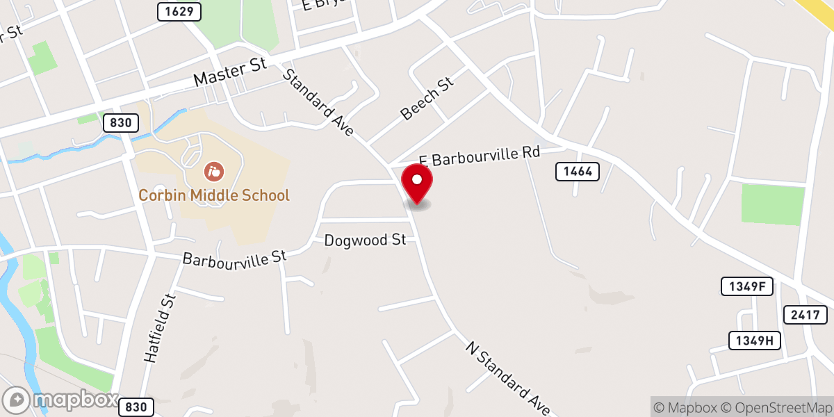 Map showing location of Piney Grove Baptist Church