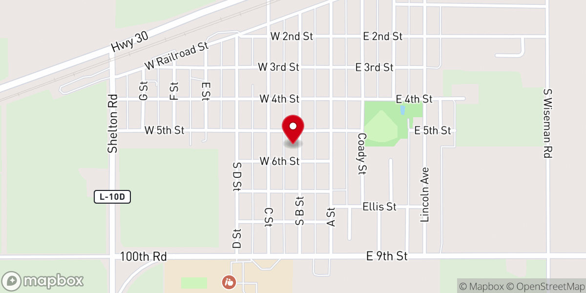 Map showing location of Sacred Heart of Jesus Catholic Church