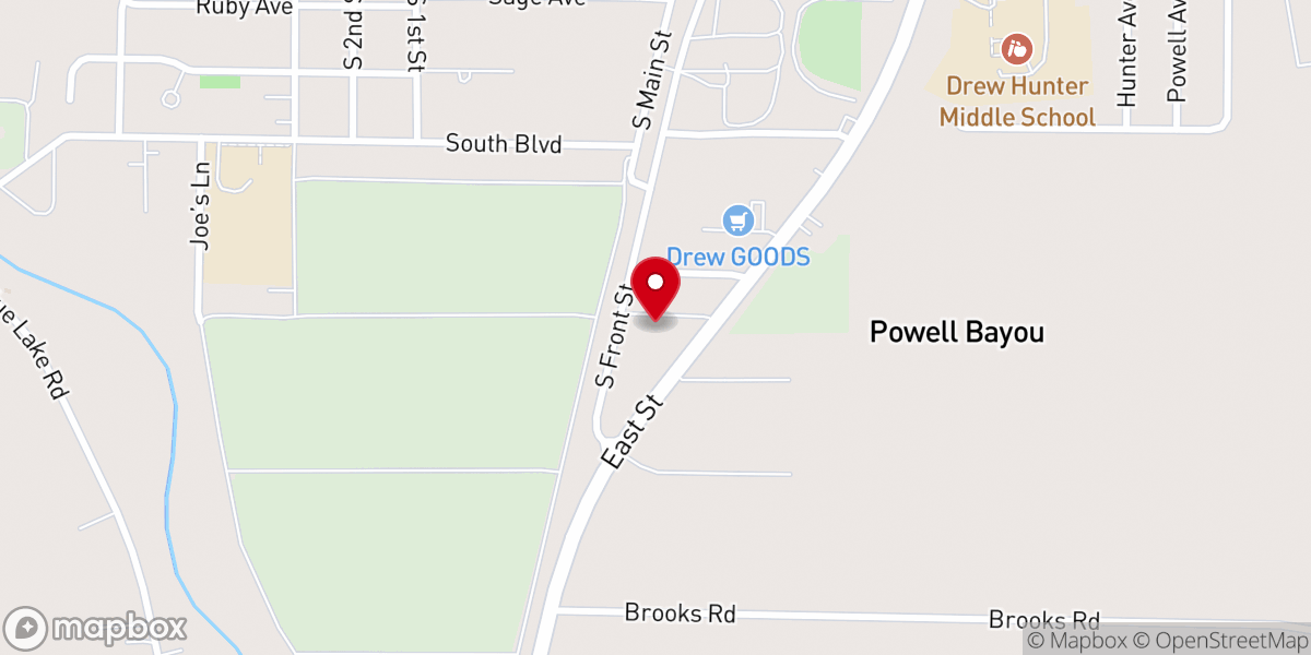 Map showing location of New Zion Community Baptist Church