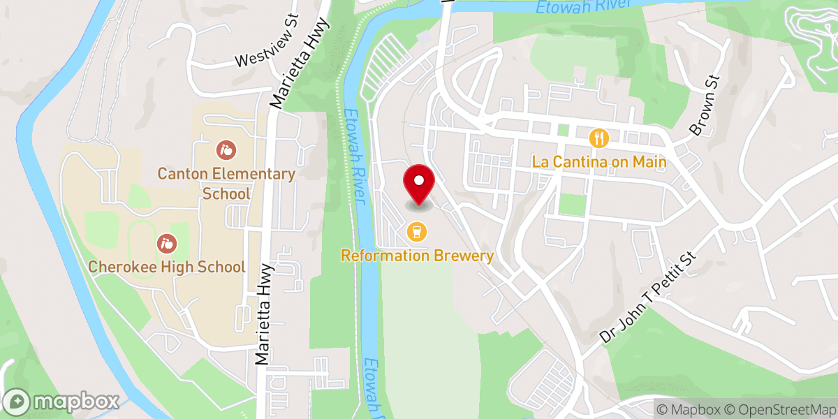 Map showing location of Local Church Canton