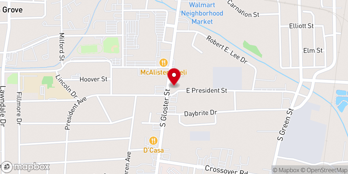 Map showing location of Words of Faith