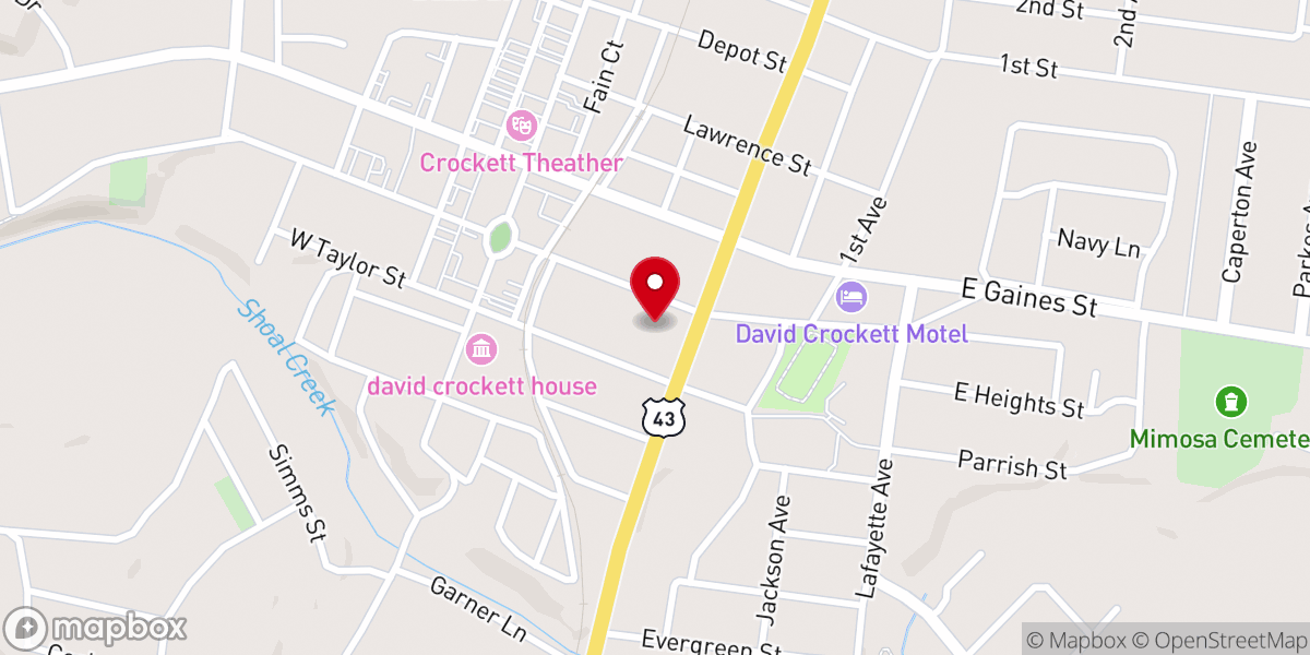 Map showing location of Pulaski St Church of Christ