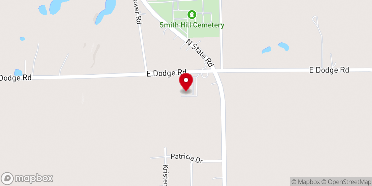 Map showing location of Vision Pointe Assembly Of God