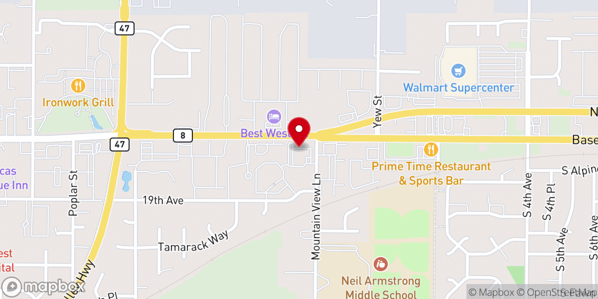 Map showing location of Forest Grove Seventh-day Adventist Church