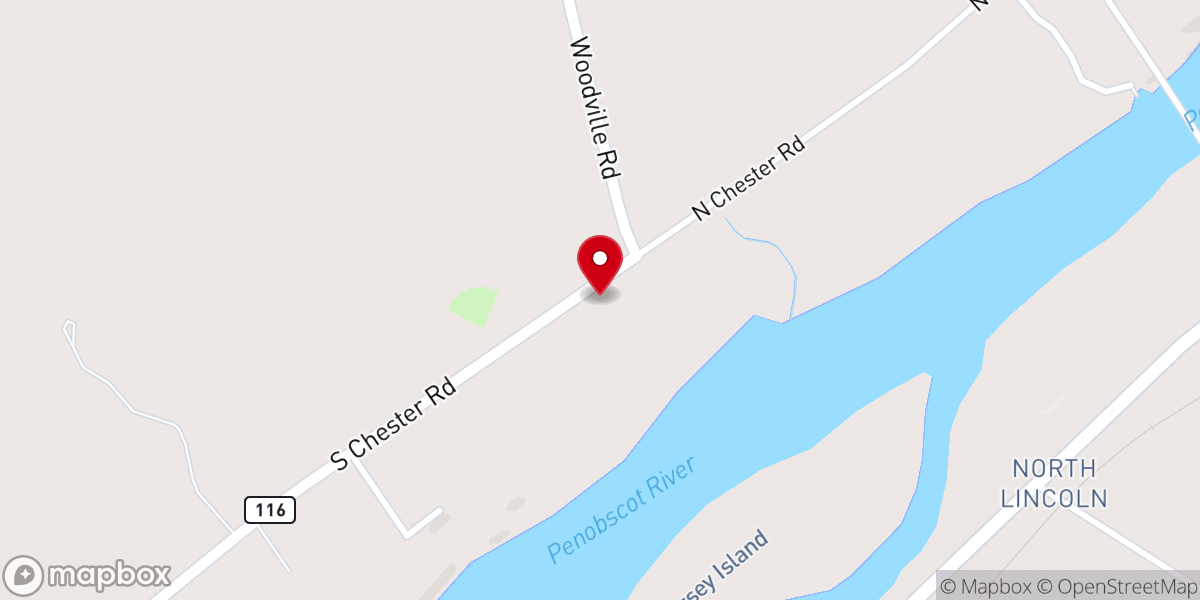 Map showing location of Chester Baptist Church