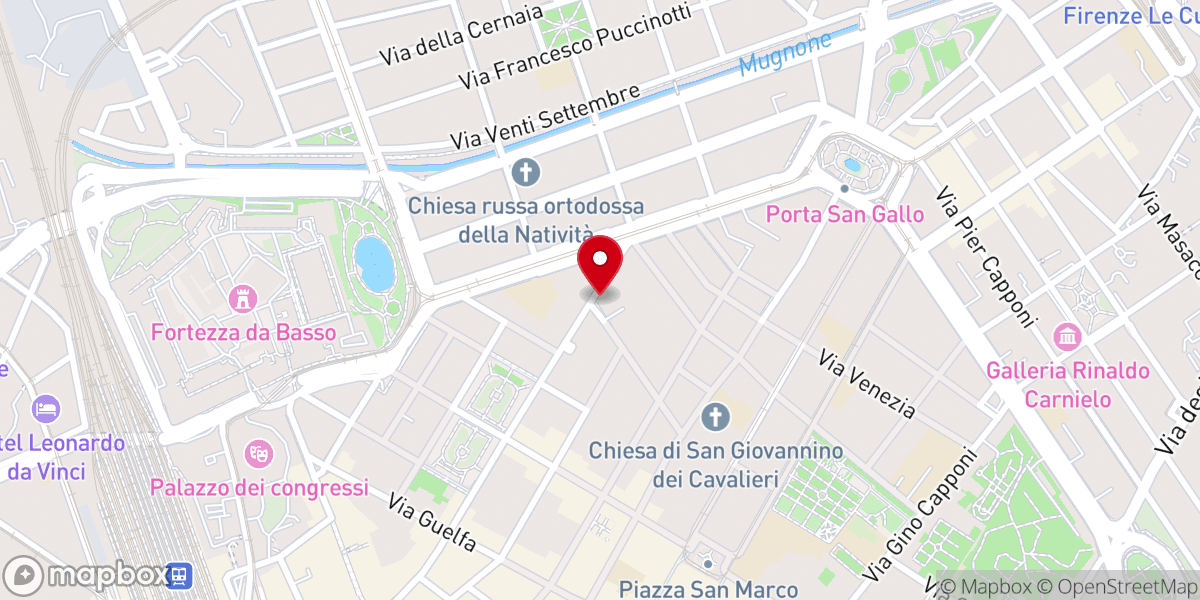 Map showing location of Istituto Religioso