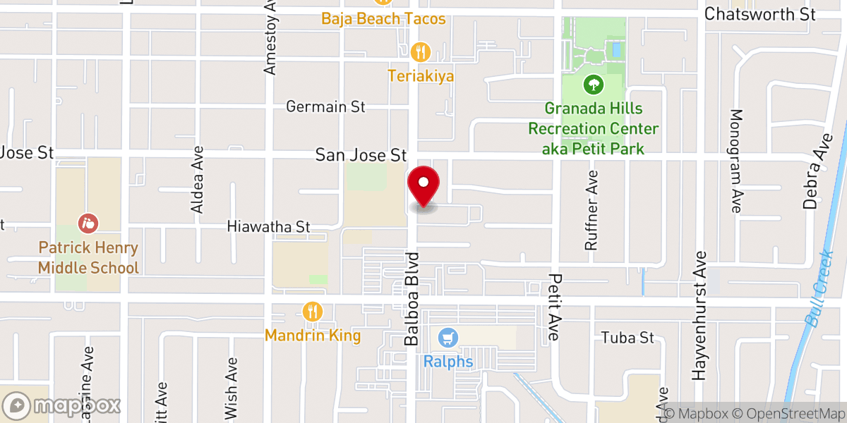 Map showing location of Valley Korean United Methodist Church