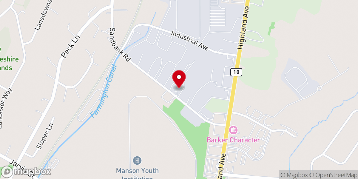 Map showing location of Oasis Church