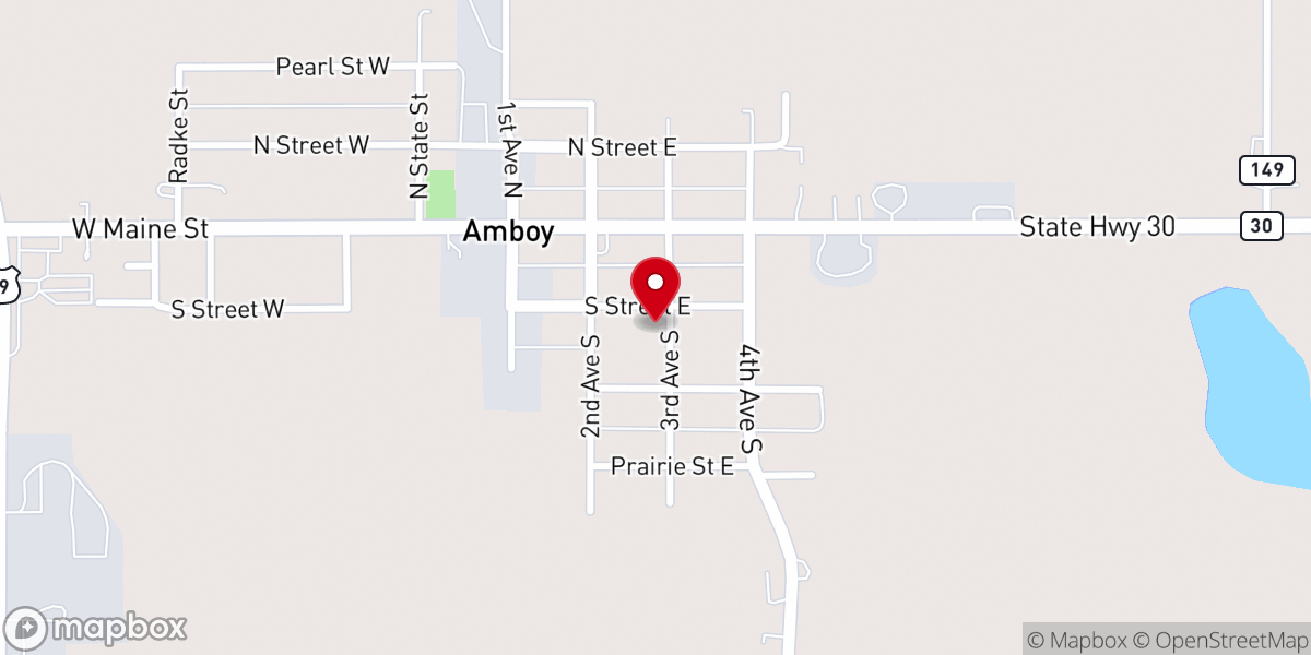 Map showing location of St Paul's Lutheran Church