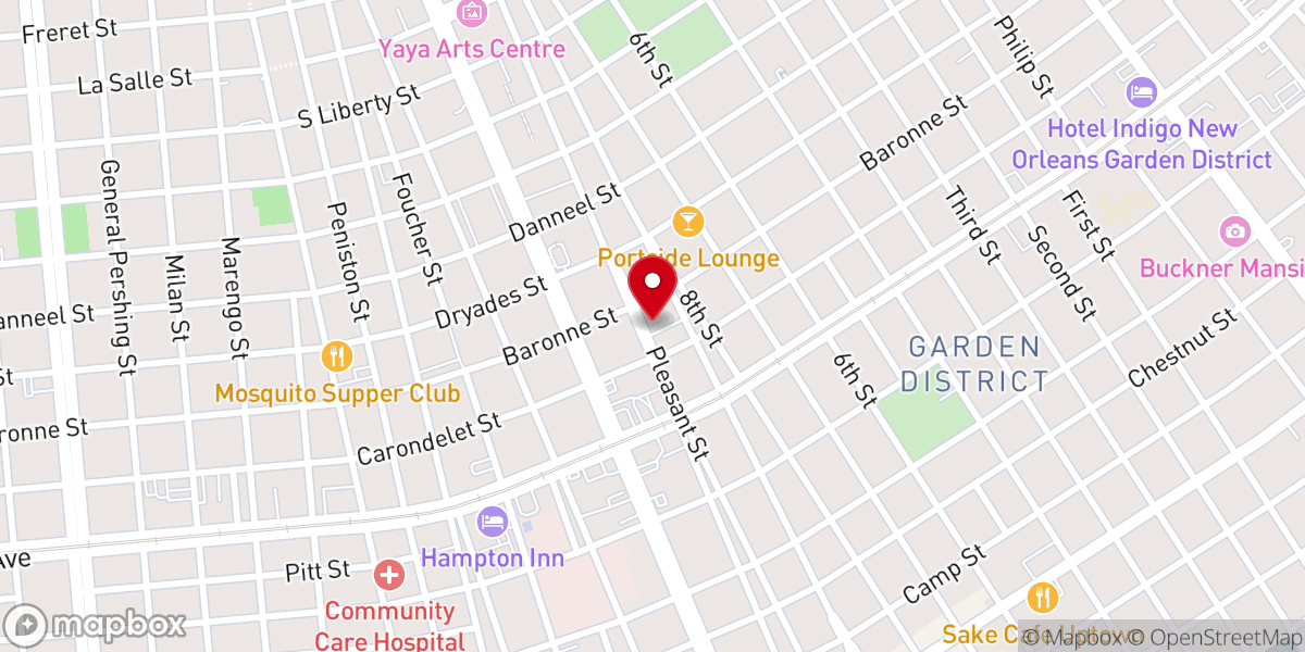 Map showing location of Dance Quarter