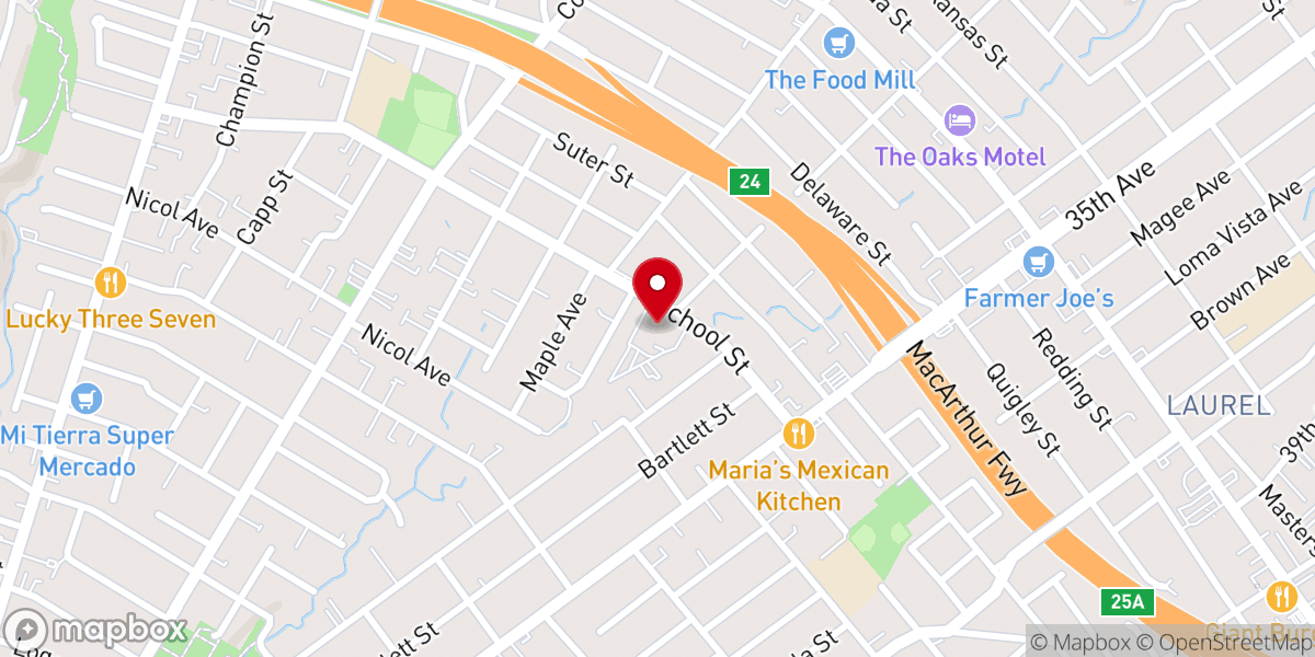 Map showing location of Shiloh Church