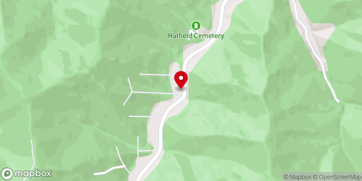 Map showing location of Devil Anse Hatfield Homeplace