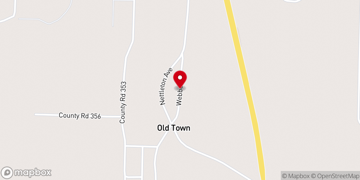 Map showing location of Midway Pentecostal Church