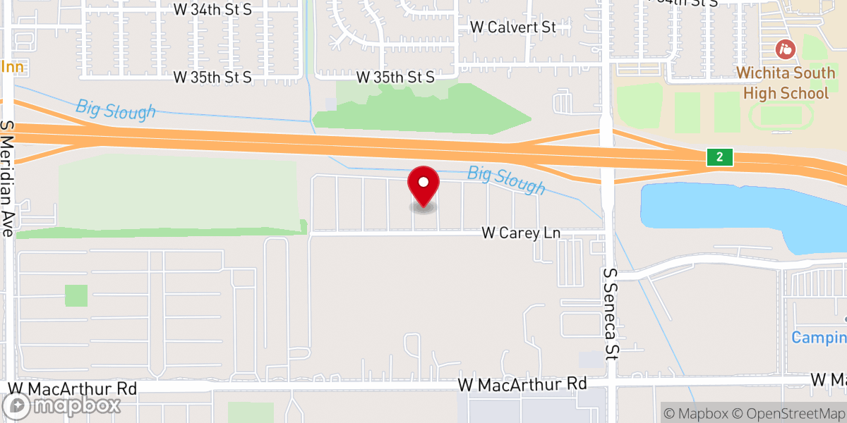 Map showing location of Southwest Community Church Inc