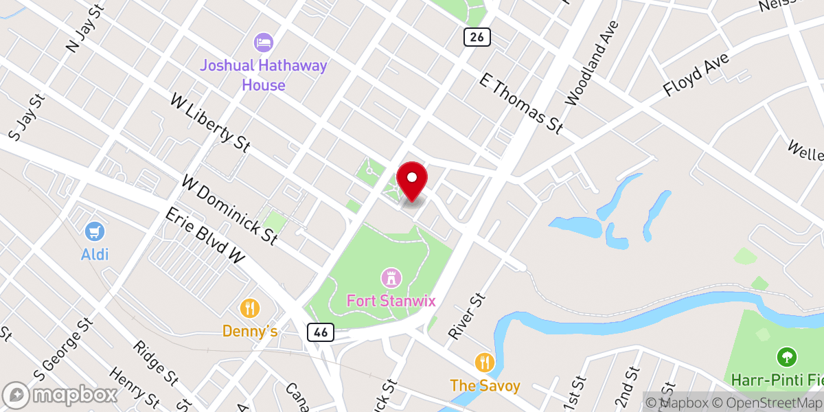 Map showing location of Rome Historical Society