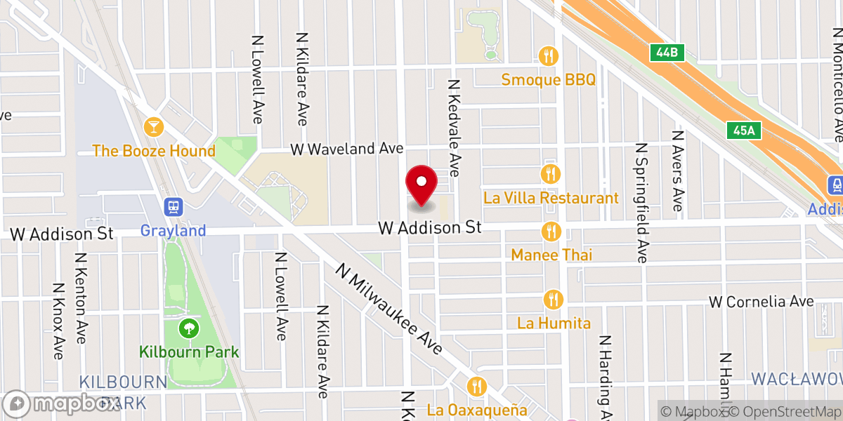 Map showing location of Saint Viator Roman Catholic Church