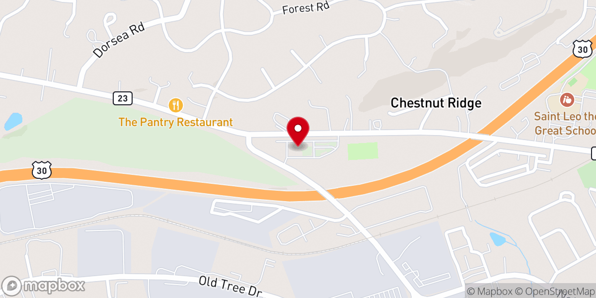 Map showing location of Hope Born in Christ Church
