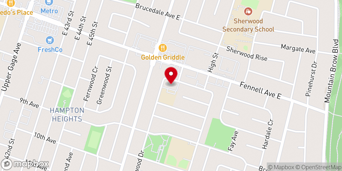 Map showing location of St. Margaret Mary Church