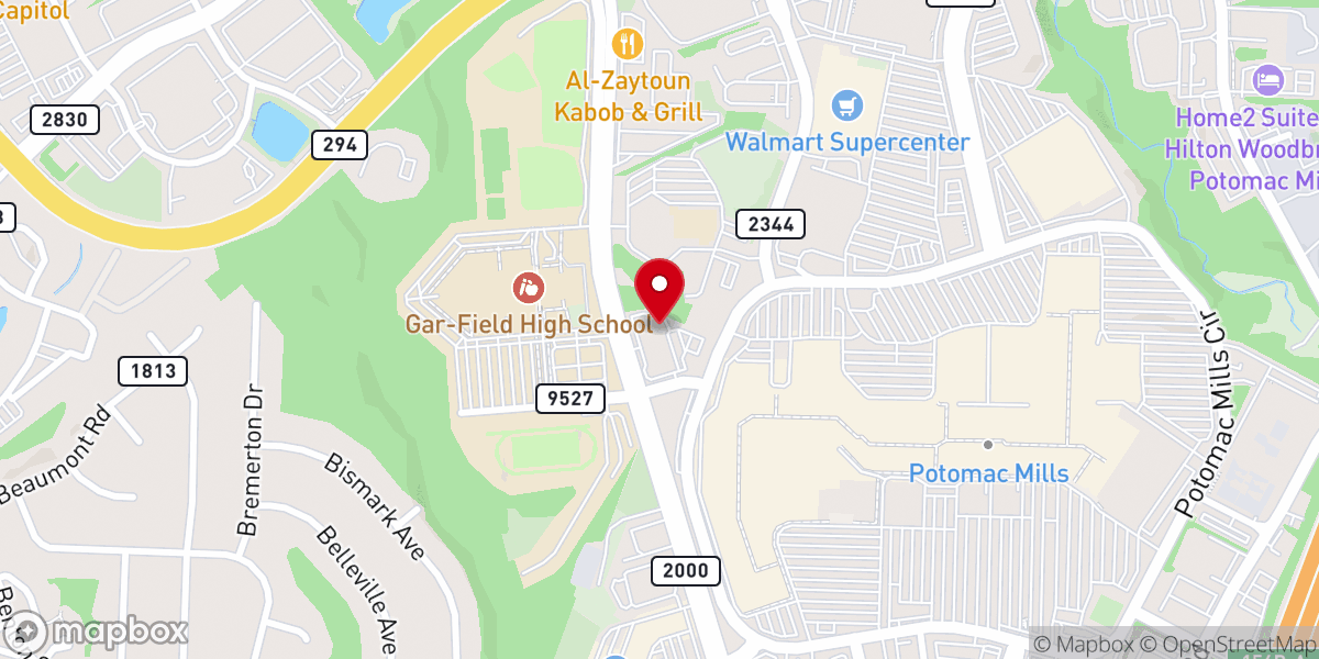 Map showing location of First Church of the Nazarene