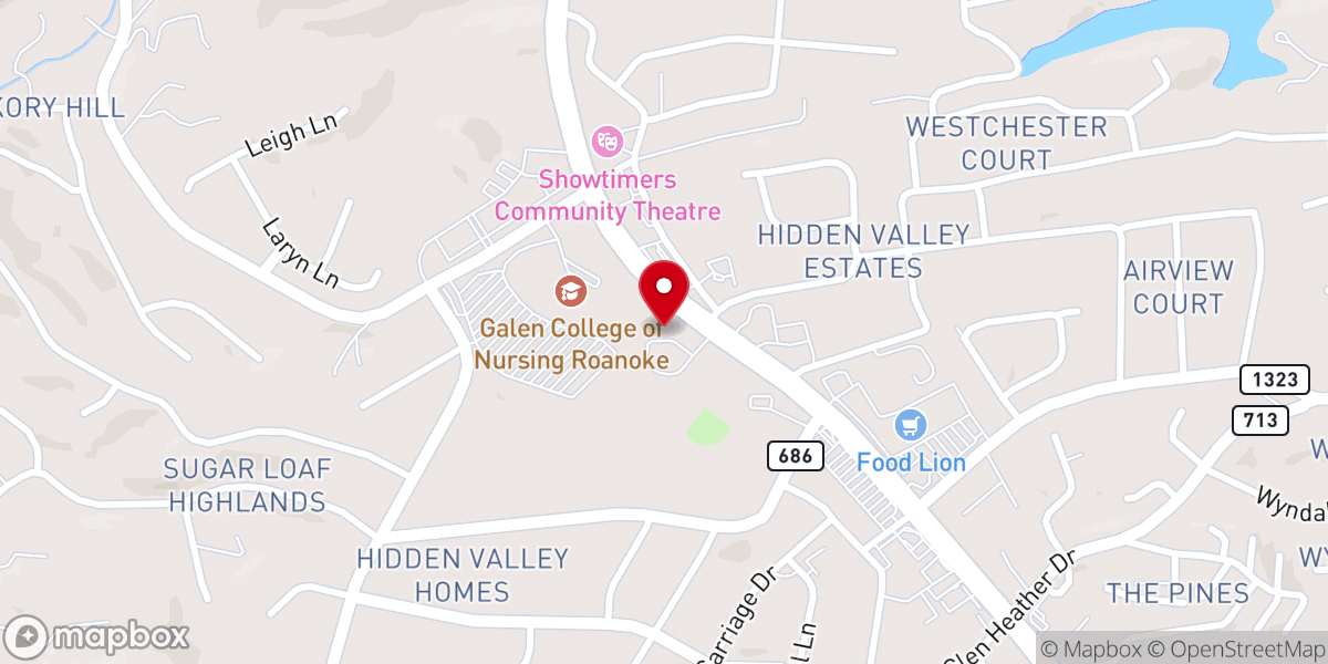 Map showing location of Good Shepherd Lutheran Church