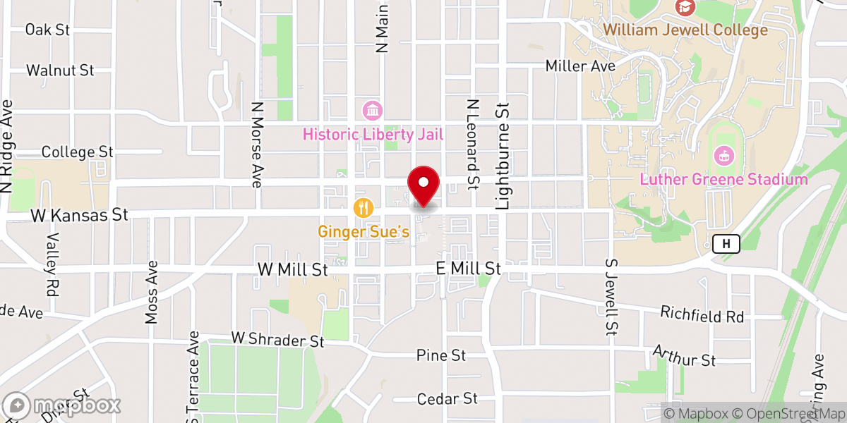 Map showing location of Salt Bible Church