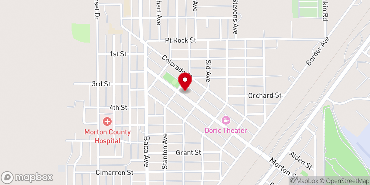 Map showing location of First Church of God
