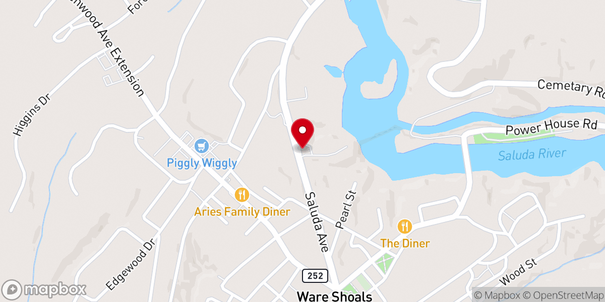 Map showing location of Church of God of Prophesy