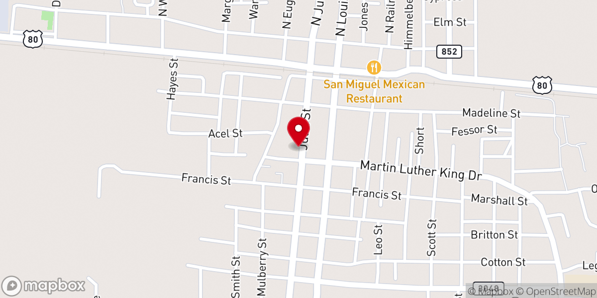 Map showing location of The Market on Julia