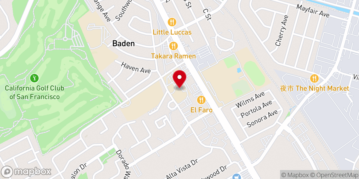 Map showing location of St Veronica Catholic Church