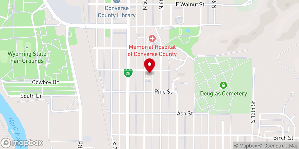 Map showing location of Saint James Catholic Church