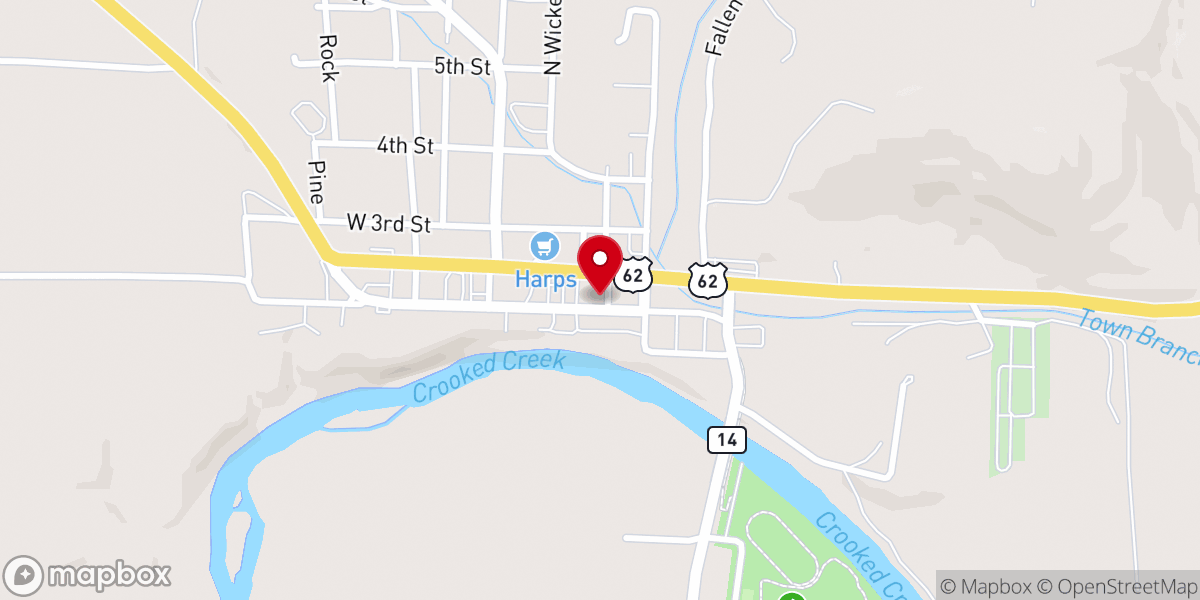 Map showing location of Church On the Rock
