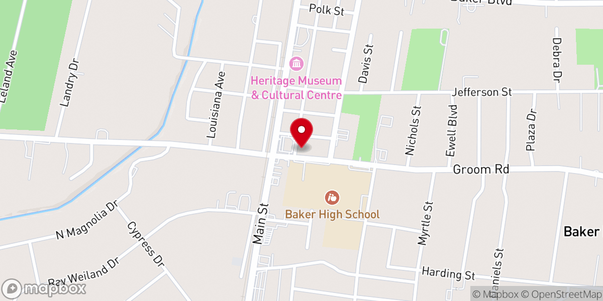 Map showing location of Rose Hill Church