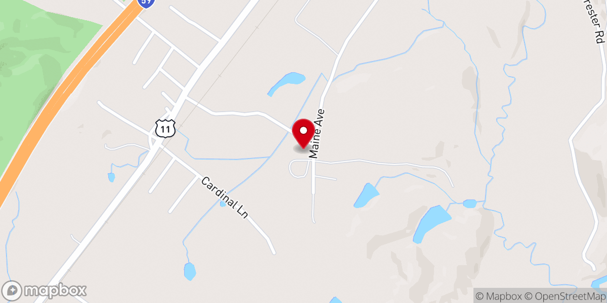 Map showing location of New England SDA Church