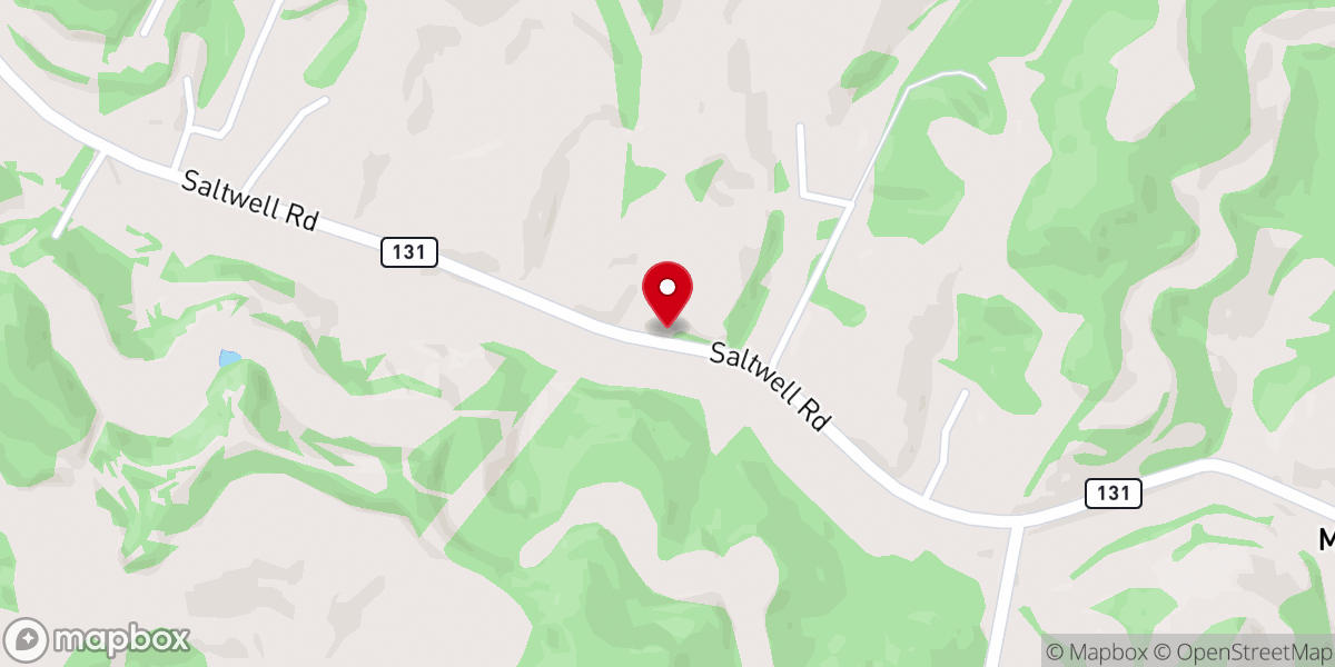 Map showing location of Saltwell Road Church