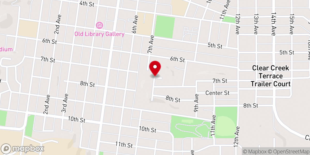 Map showing location of Rocky Boy Catholic Church