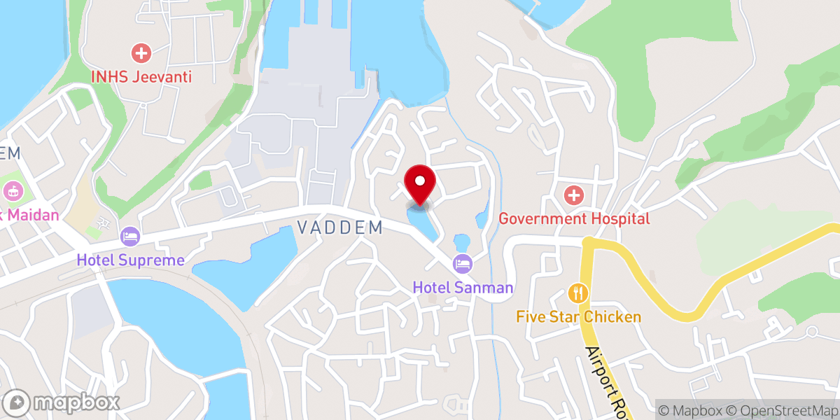 Map showing location of Fabrica da Igreja de Vasco Statue