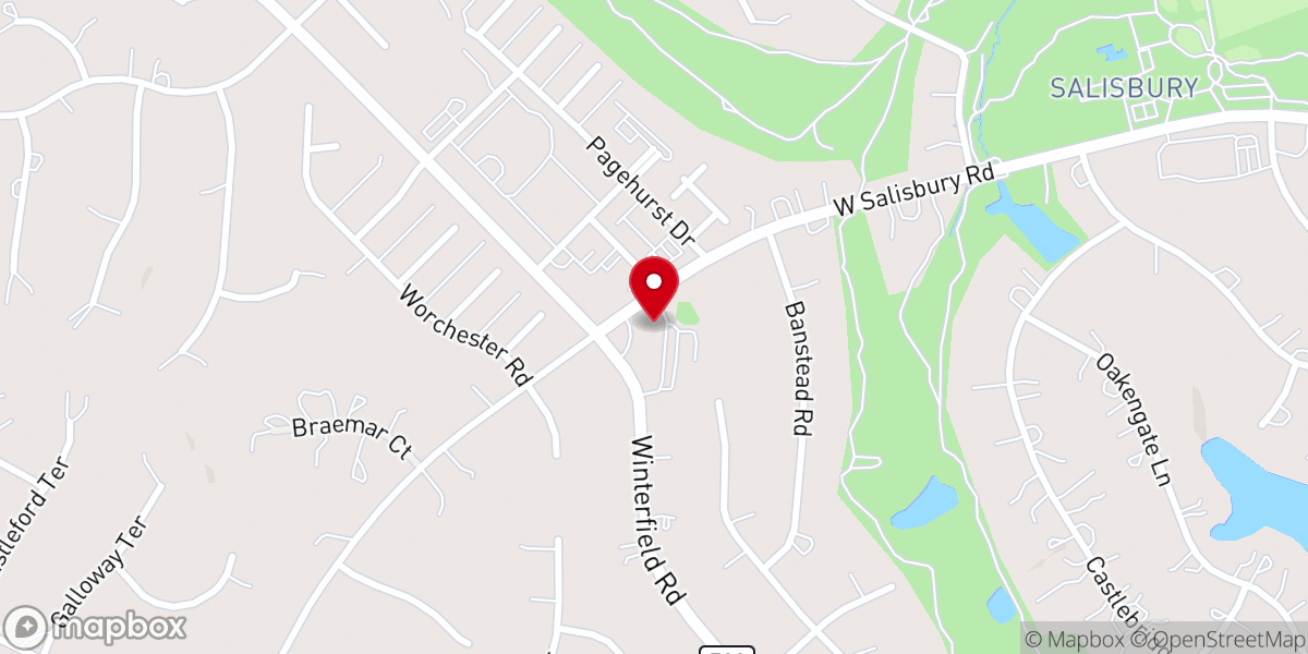 Map showing location of The Episcopal Church of the Redeemer