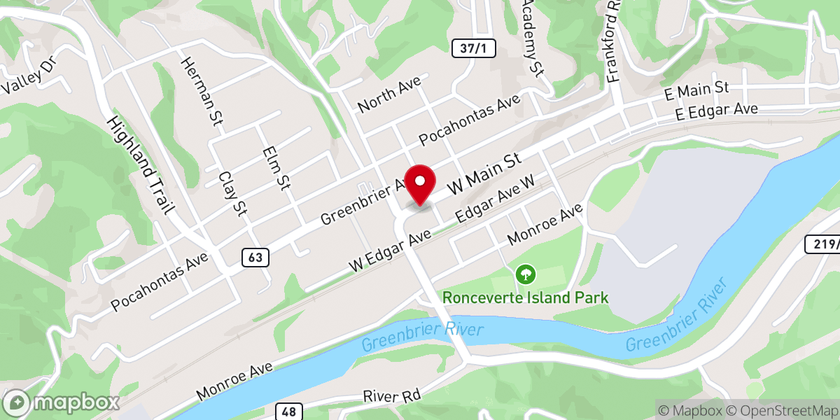 Map showing location of Episcopal Church of the Incarnation