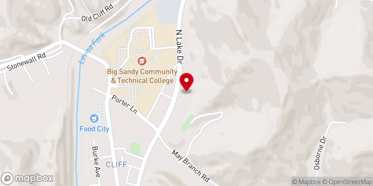 Map showing location of First Presbyterian Church