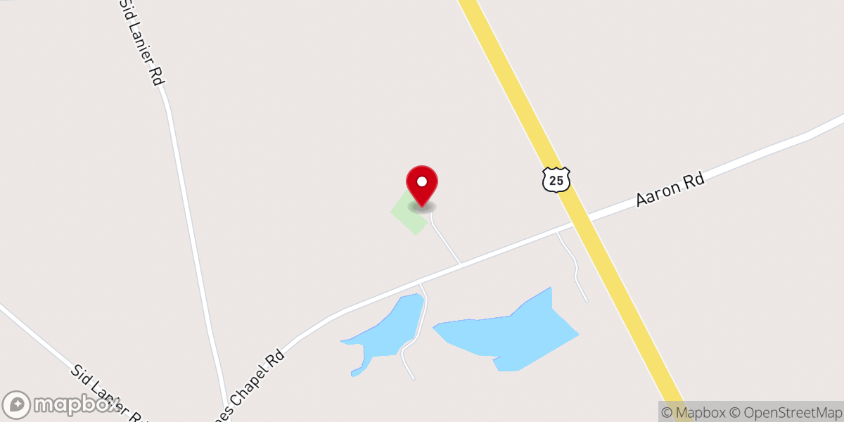 Map showing location of Paynes Chapel United Methodist Church