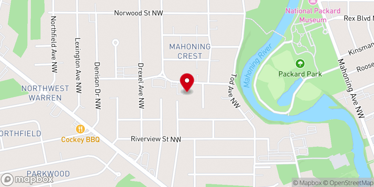Map showing location of saint john paul ii parish