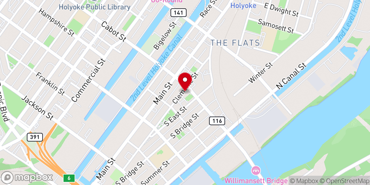 Map showing location of Margaret's Pantry
