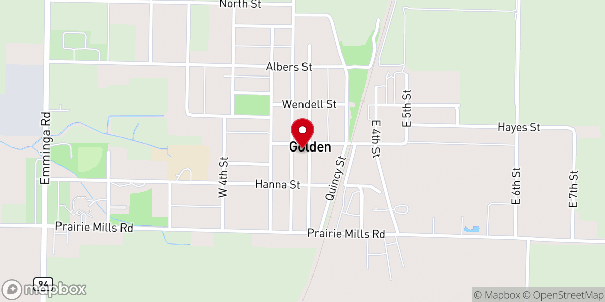 Map showing location of Immanuel Lutheran Church