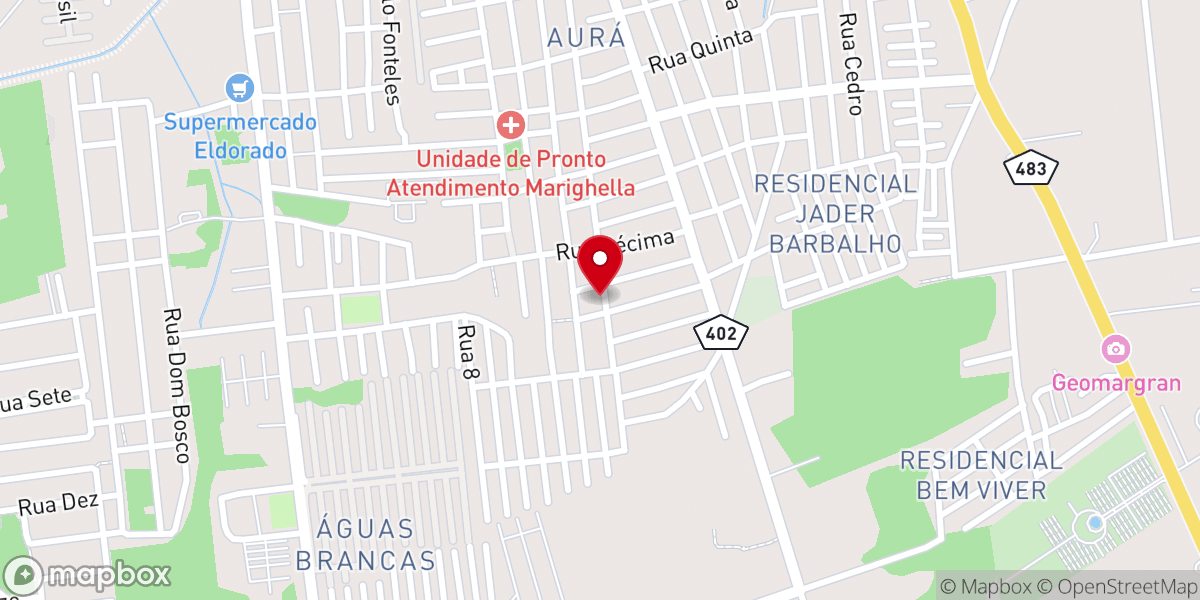 Map showing location of Igreja Evangélica Pentecostal do Renovo Congregação Porto Seguro