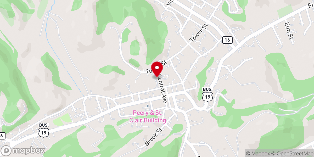 Map showing location of Stras Memorial Episcopal Church