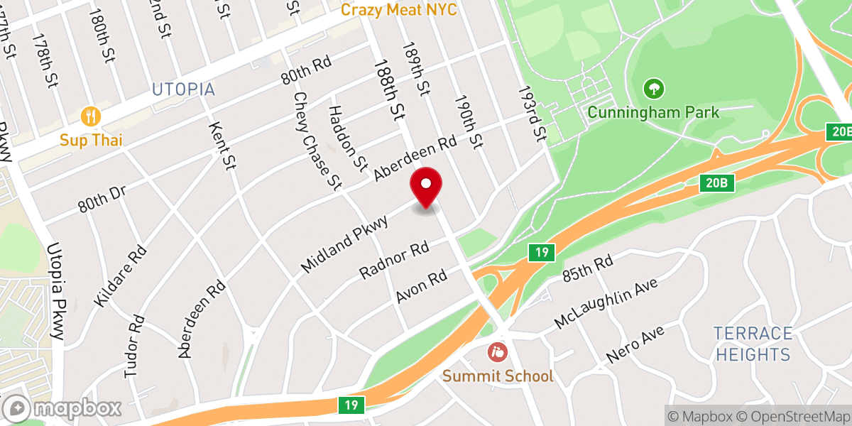 Map showing location of Ohr Israel Foundation